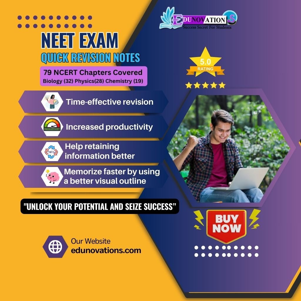 NEET EXAM QUICK REVISION NOTES